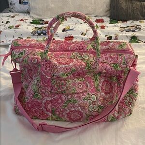 Vera Bradley Floral Pink and Green Women's Bag